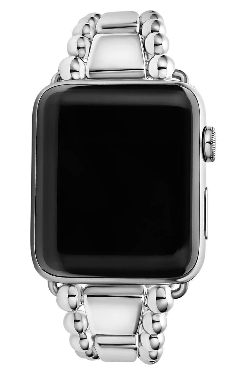 LAGOS Smart Caviar Apple Watch<sup>®</sup> Watchband, Alternate, color, Silver