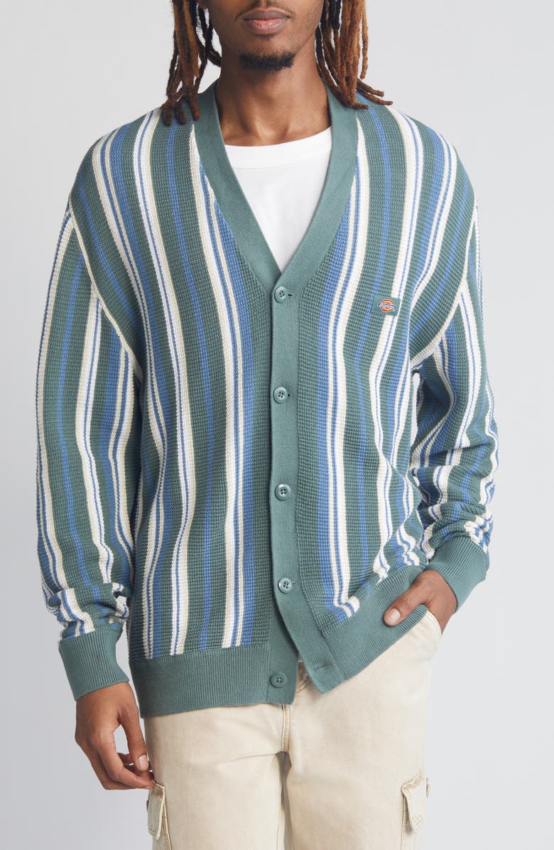 Dickies Glade Stripe Cotton Cardigan, Alternate, color, 