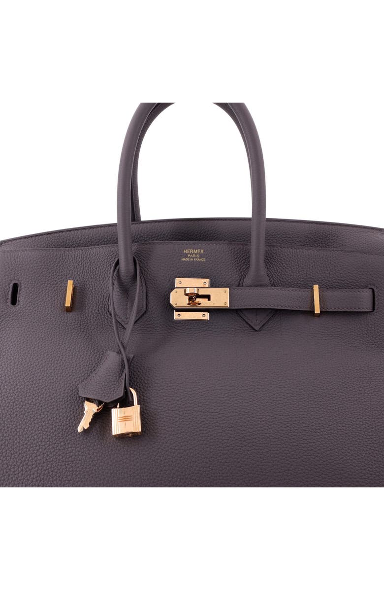 Pre-Owned Hermes Birkin Handbag Grey Togo with Rose Gold Hardware 35, Alternate, color, Etain