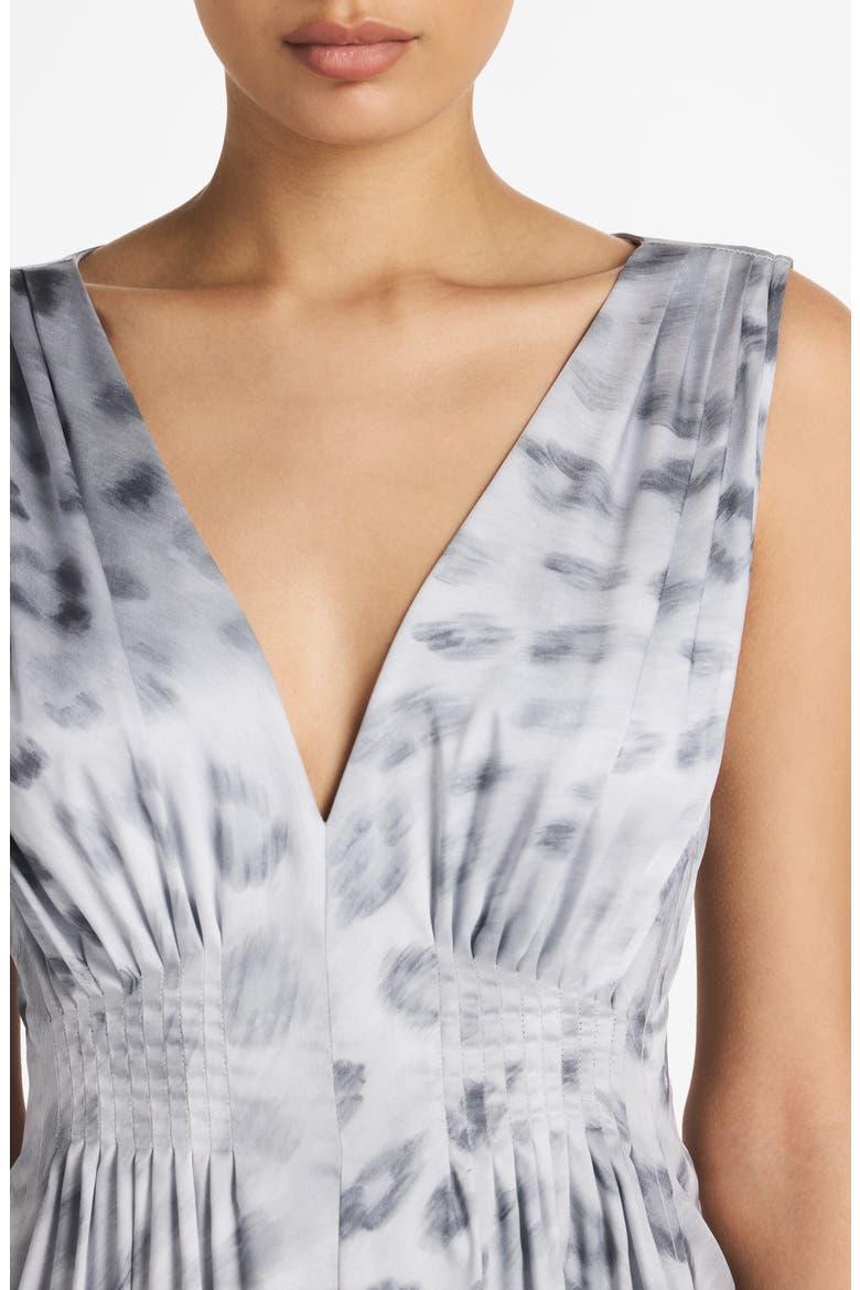 Painted Leopard Print Maxi Dress, Alternate, color, LIGHT GRAY MULTI