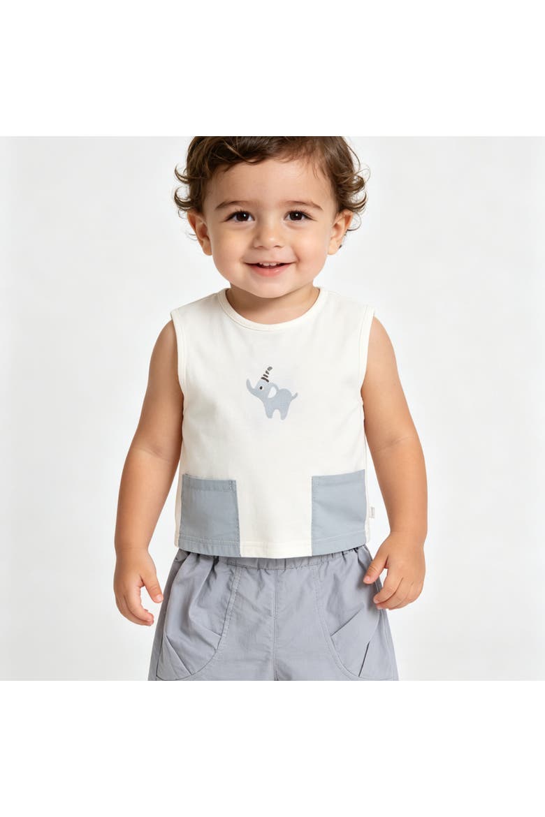 Elephant Pocket Set, Alternate, color, Grey