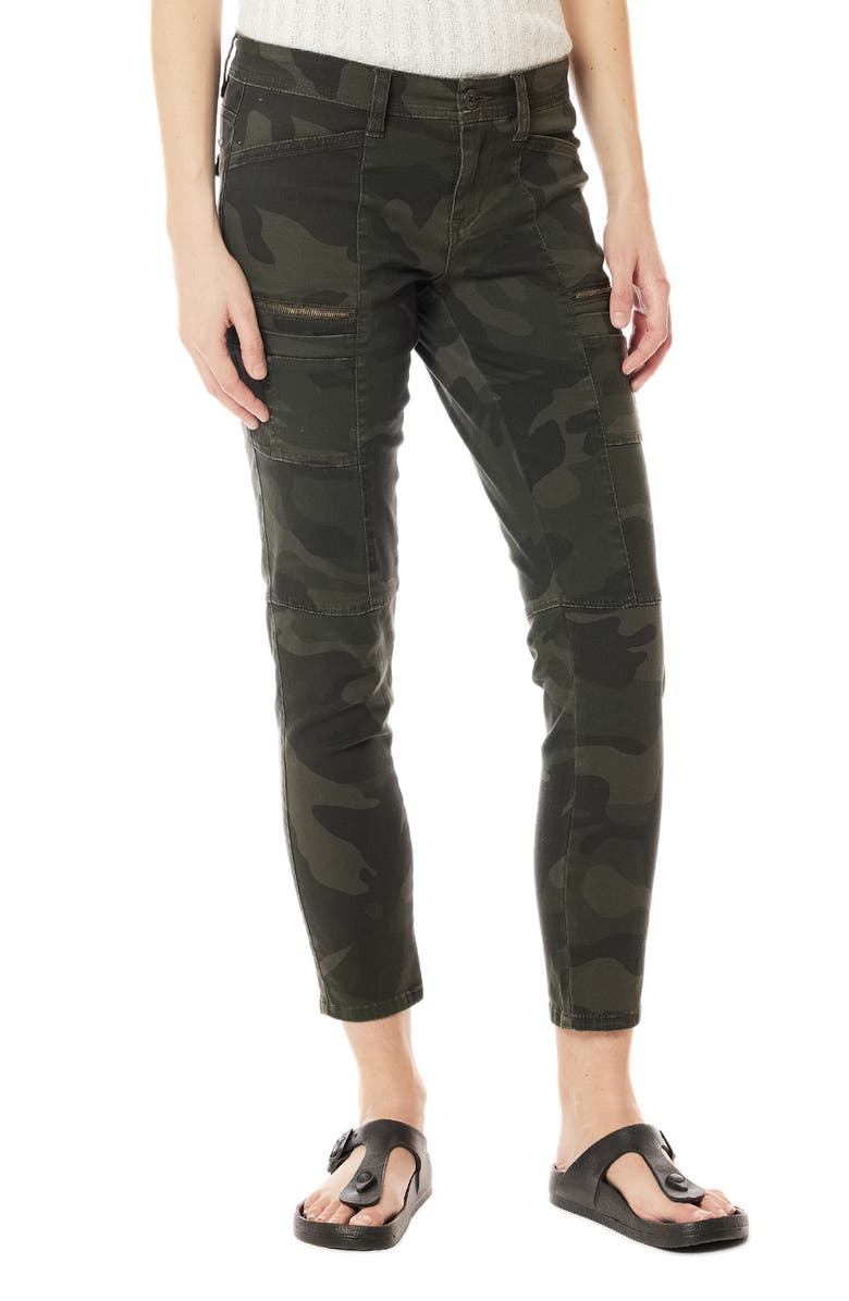 SUPPLIES BY UNIONBAY Claire Camo Print Utility Ankle Crop Skinny Pants, Main, color, 