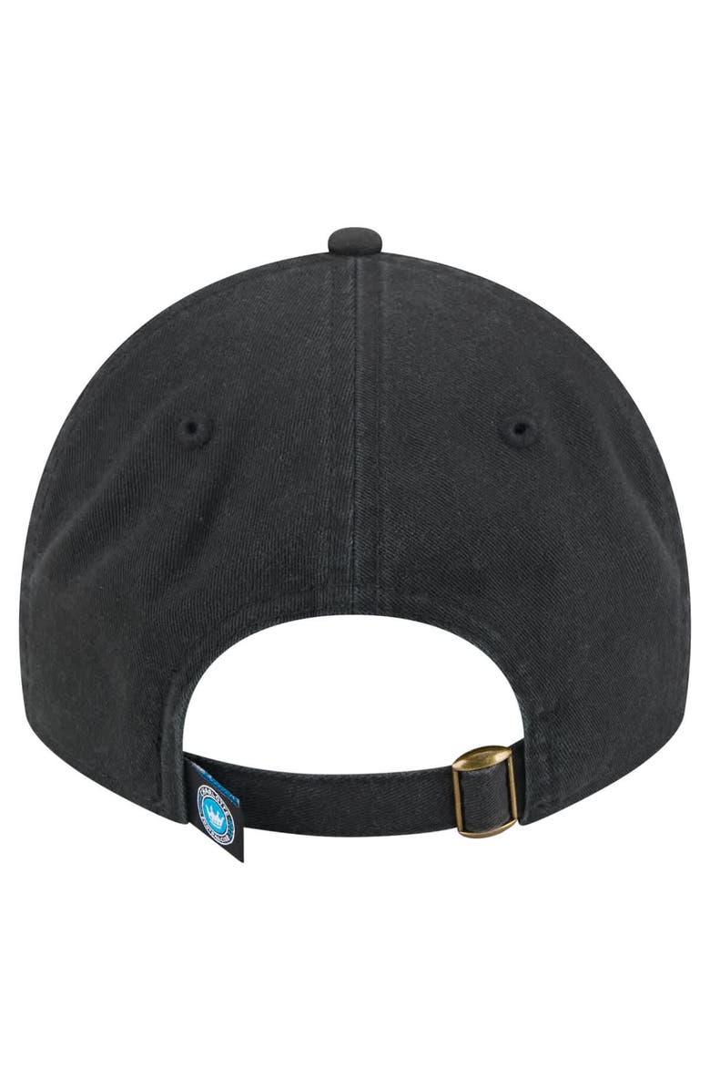 New Era Women's New Era  Black Charlotte FC Script 9TWENTY Adjustable Hat, Alternate, color, Black