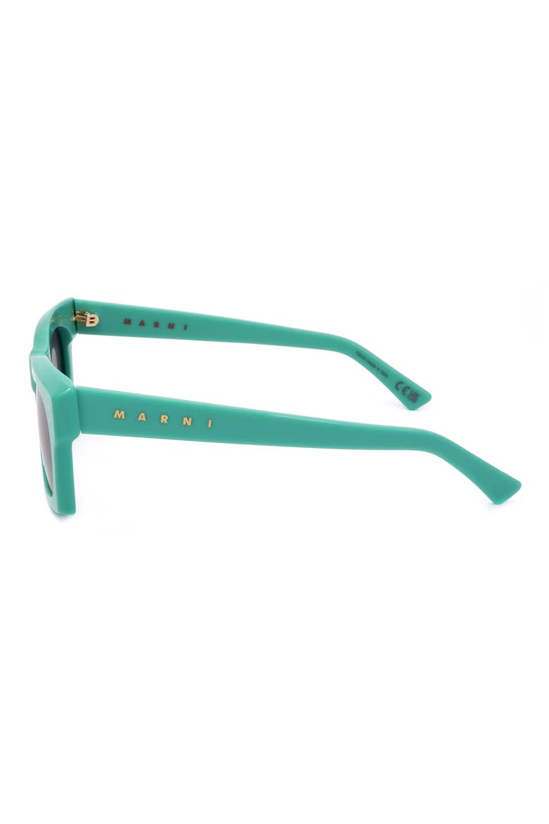 52mm Square Sunglasses, Alternate, color, BLUE / GREY