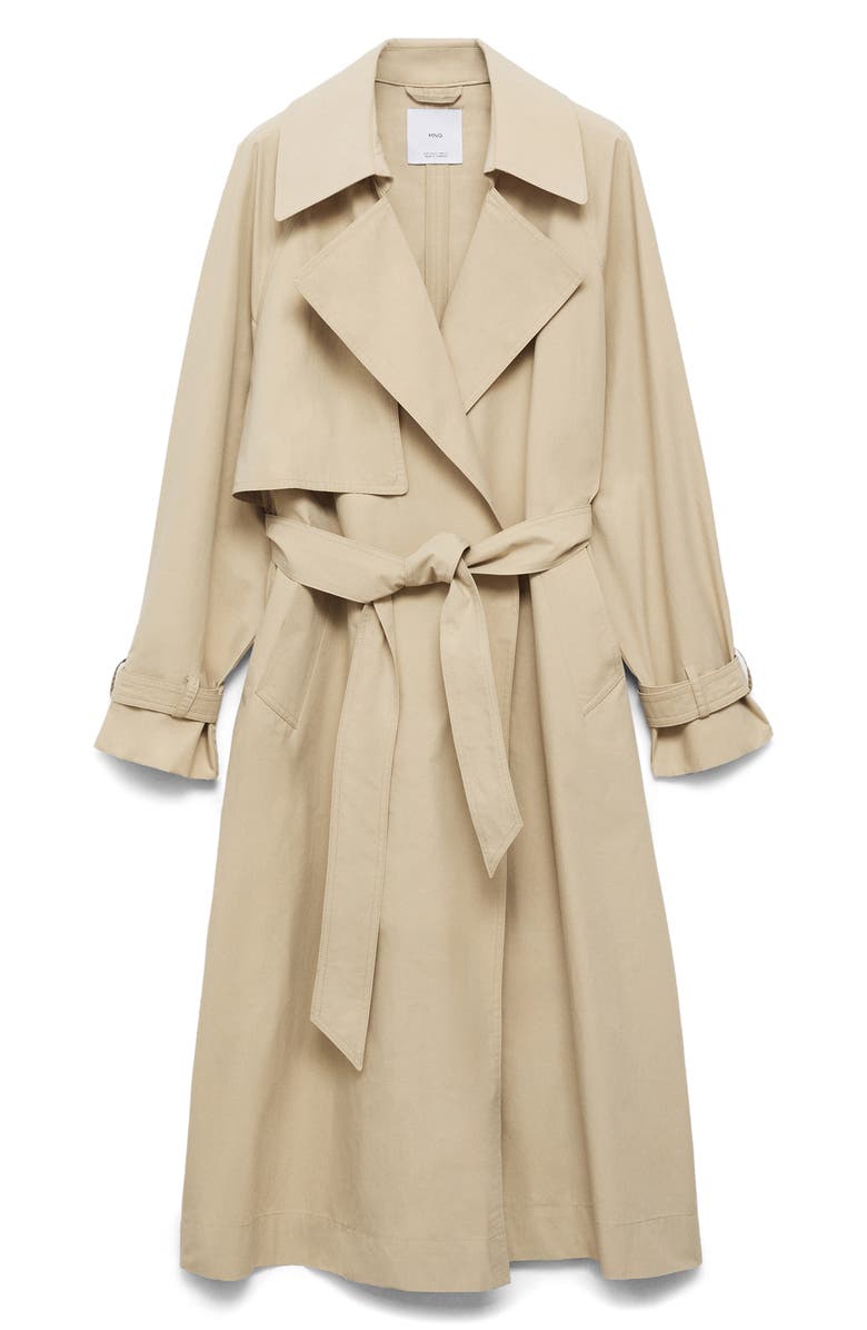 MANGO Cotton Trench Coat, Alternate, color, 