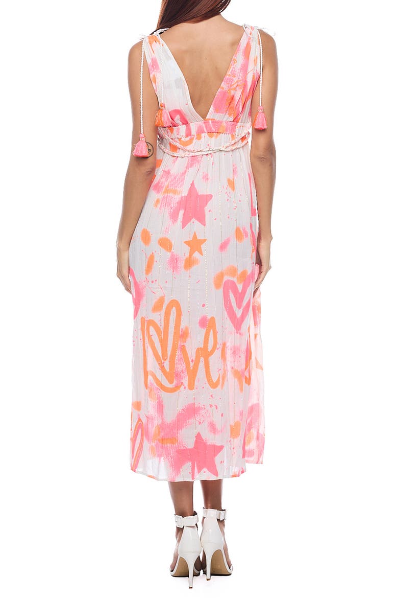 Love Plunge Maxi Sundress, Alternate, color, PINK