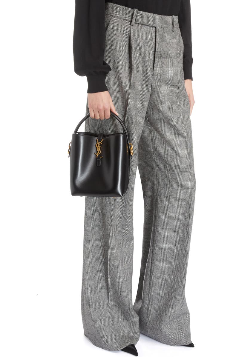 Saint Laurent Le 37 Leather Bucket Bag, Alternate, color,