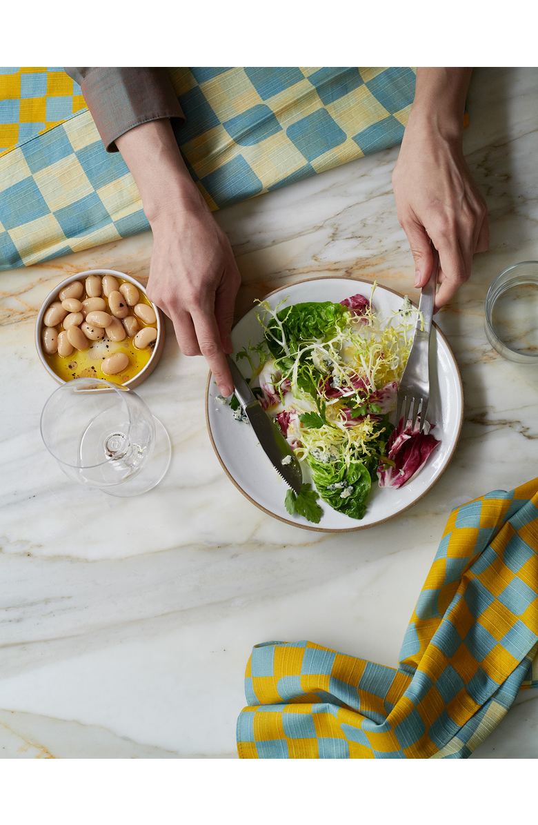 Tortuga Forma Checker Dinner Napkins - High Season Set of 4, Alternate, color, Sky