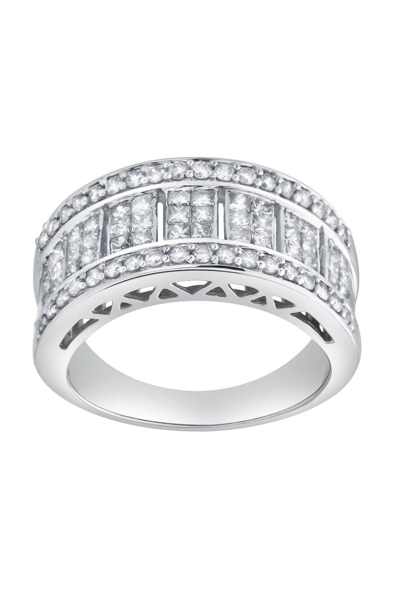 LuvMyJewelry Illumina 1.25 Ct 10K Gold Diamond Band, Main, color, 10K White Gold