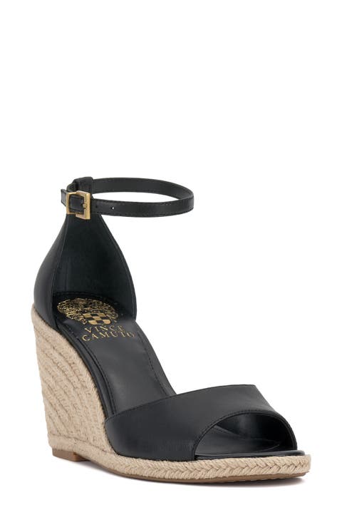 Women's Black Wedge Sandals | Nordstrom