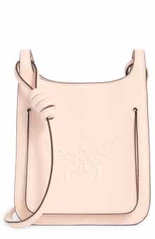 MCM Mini Lauretos Leather Hobo Bag