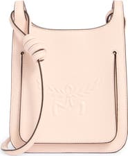 MCM Mini Lauretos Leather Hobo Bag