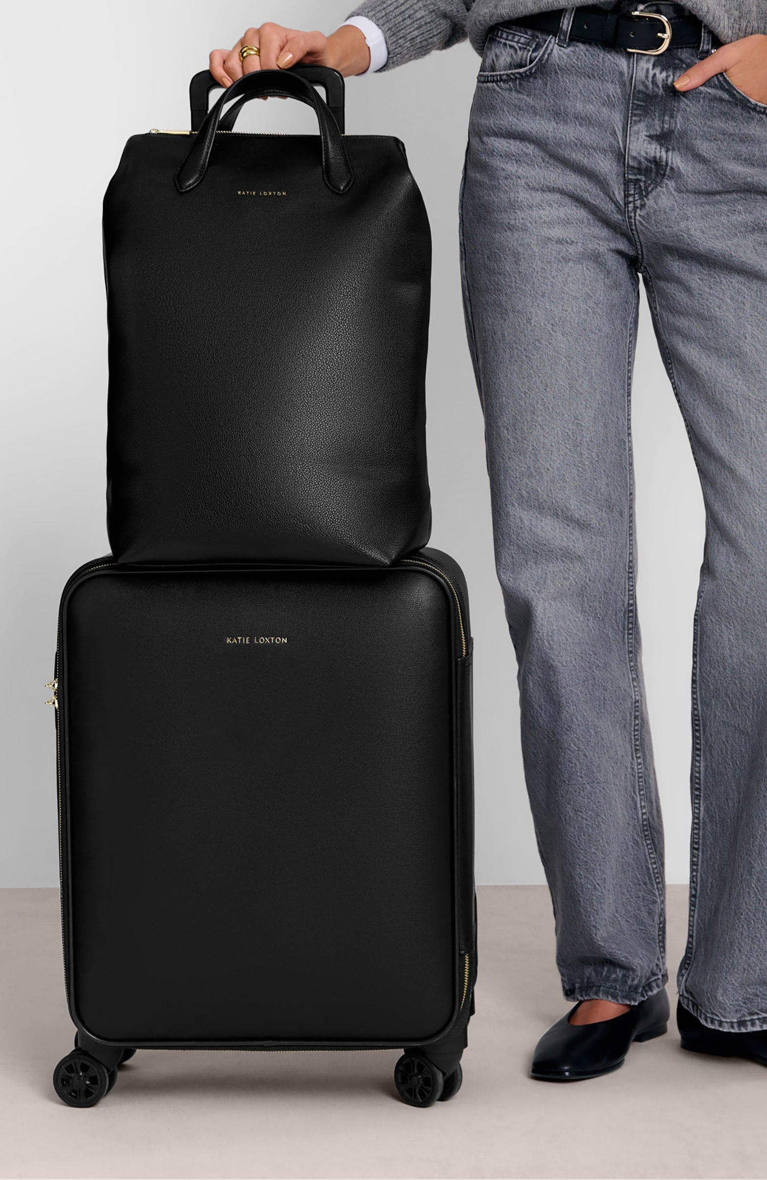 Katie Loxton Milan Cabin Travel Backpack, Alternate, color, Black