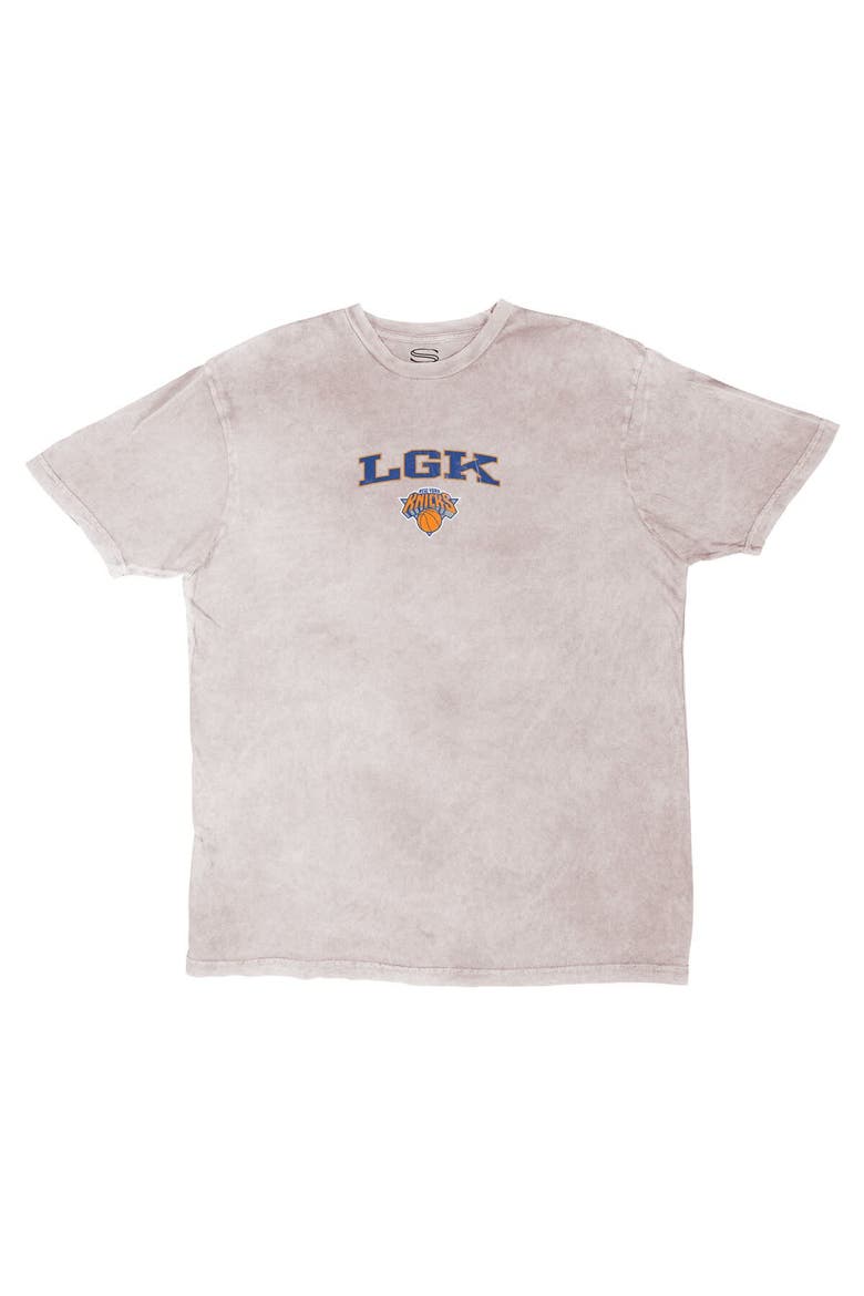 Unisex Stadium Essentials  Gray New York Knicks Oversized LGK Vintage T-Shirt, Alternate, color, Gray