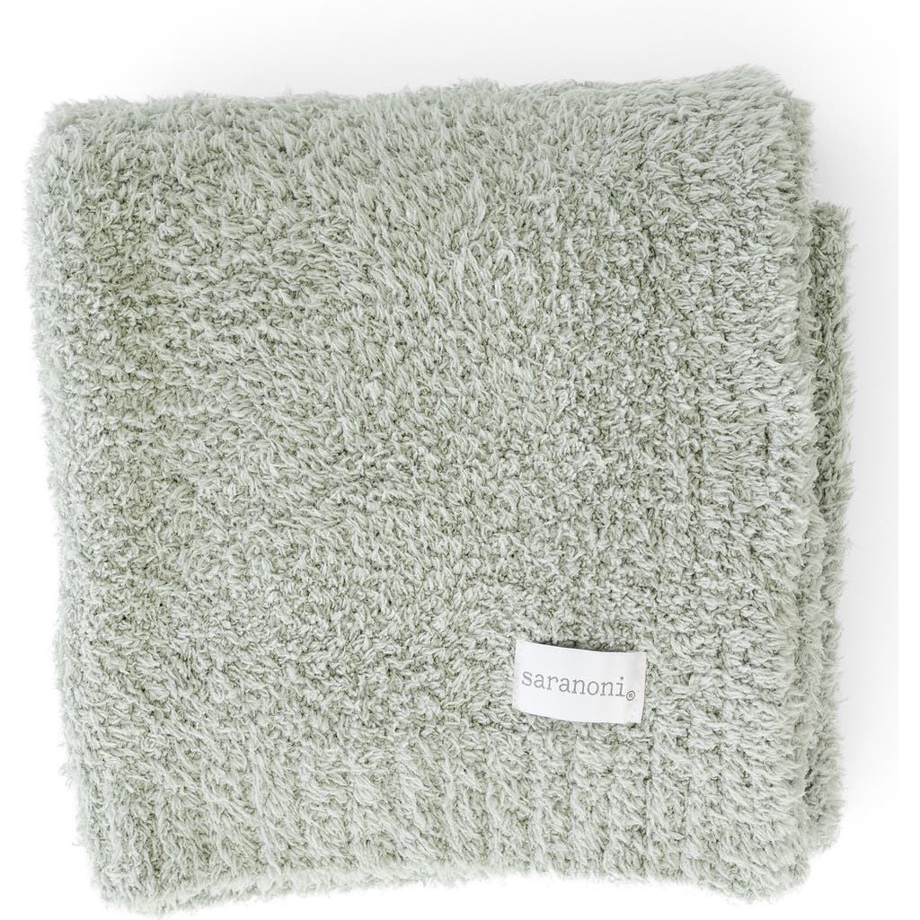 Saranoni Bamboni Receiving Blanket In Green