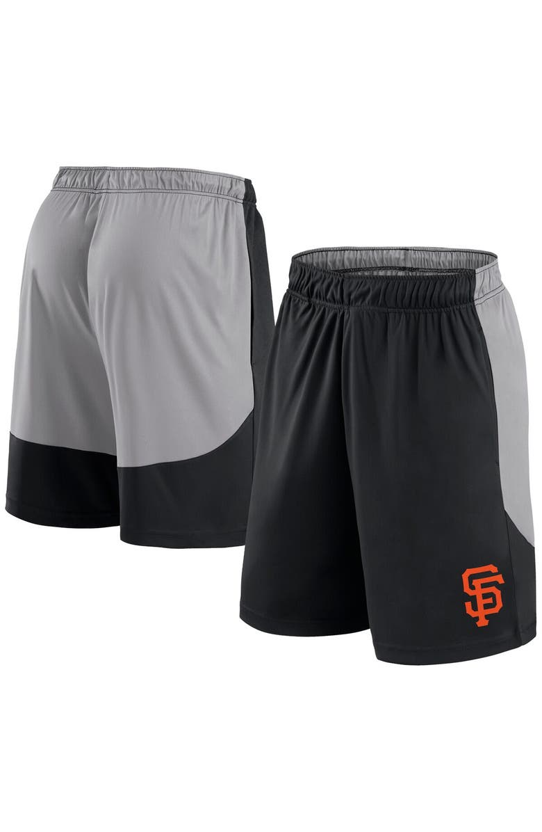 FANATICS Men's Fanatics Black/Gray San Francisco Giants Go Hard Shorts, Main, color, 
