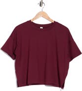 90 DEGREE BY REFLEX Super Soft Deluxe Boxy Cropped T-Shirt