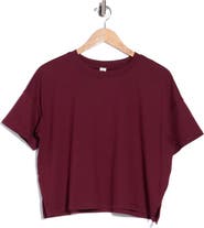 90 DEGREE BY REFLEX Super Soft Deluxe Boxy Cropped T-Shirt