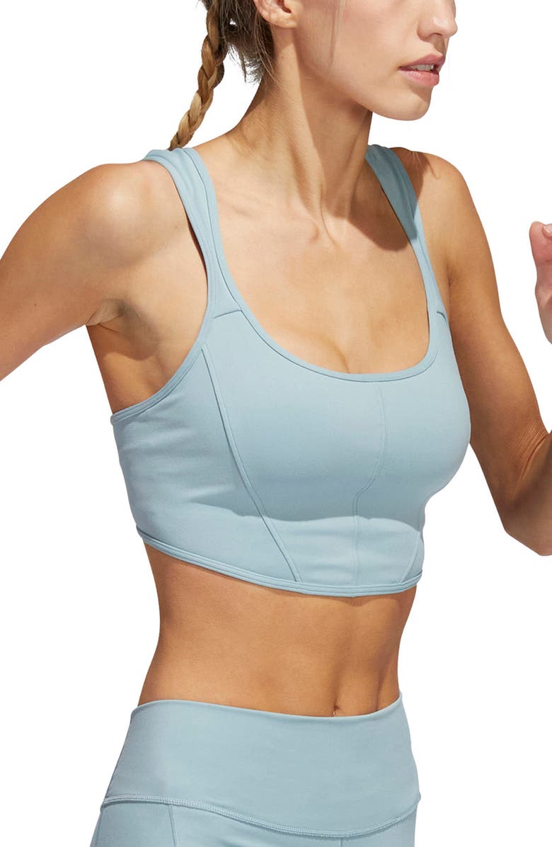 adidas Coreflow Studio Longline Sports Bra, Main, color,