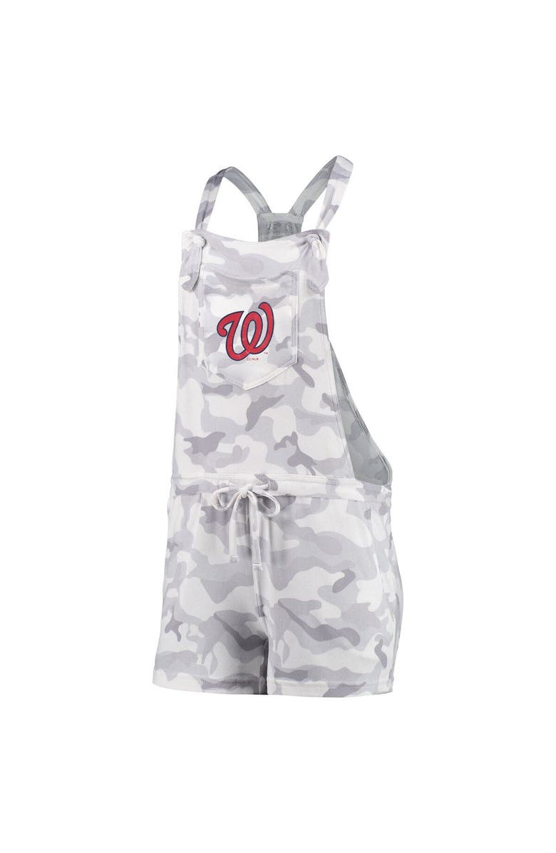 CONCEPTS SPORT Women's Concepts Sport Gray Washington Nationals Camo Romper Overalls, Alternate, color, 