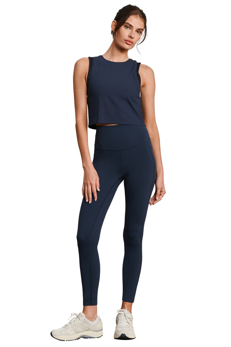 Lightspeed Layered Performance Tank, Alternate, color, NAVY BLUE