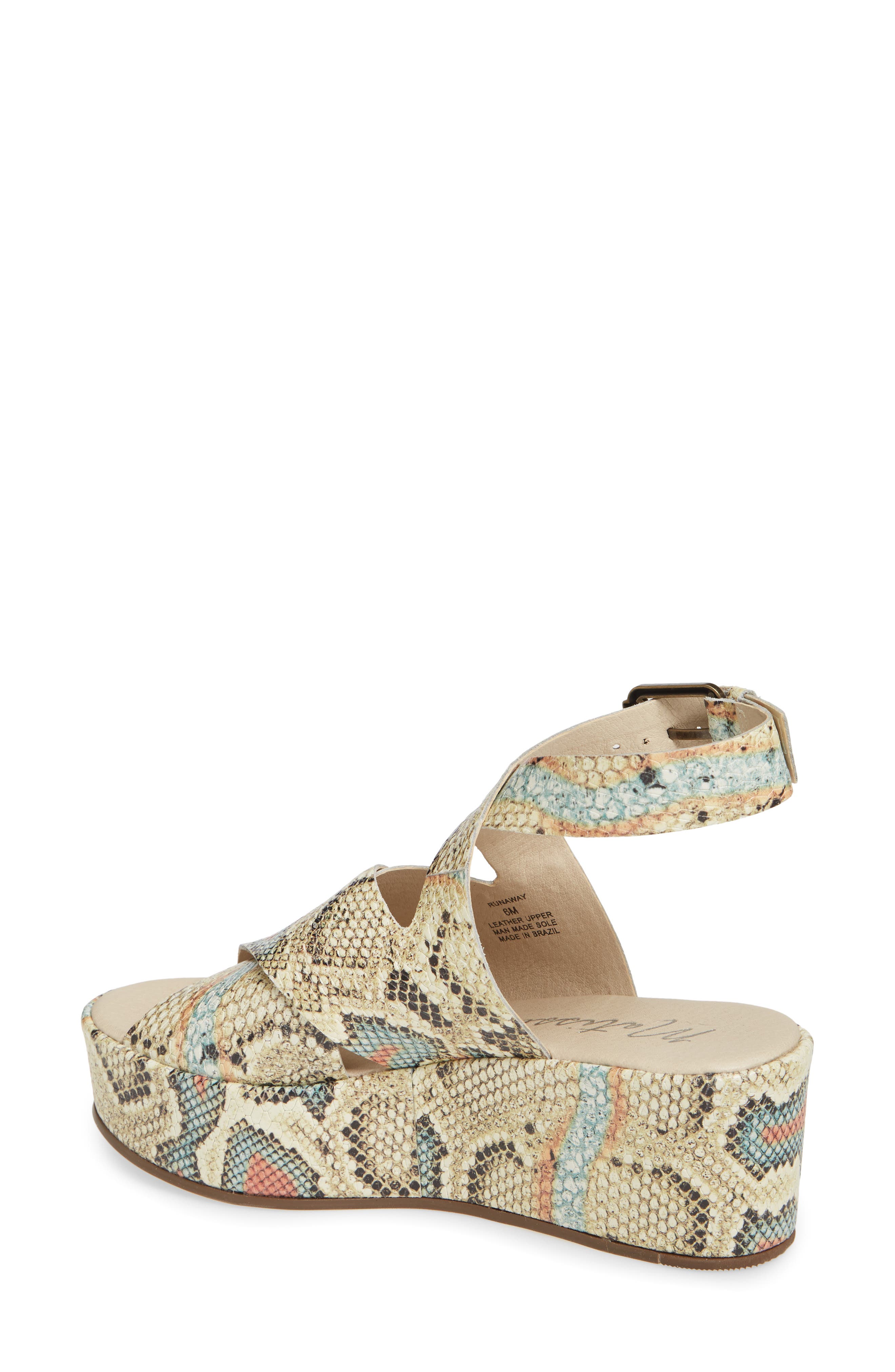 Runaway Wedge Sandal, Alternate, color, MULTI SNAKE PRINT LEATHER