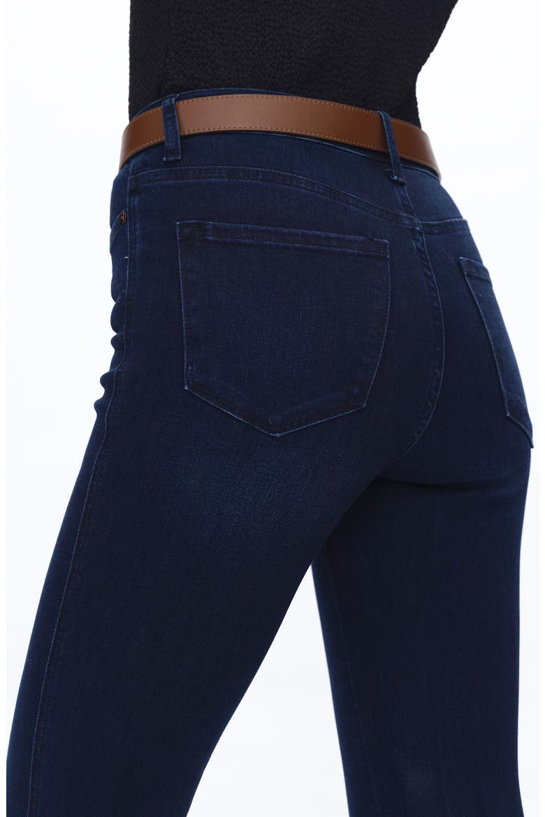 High Waist Flare Jeans, Alternate, color, DARK BLUE