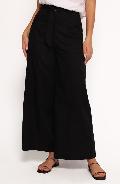 Sadie Cotton & Linen Wide Leg Pants