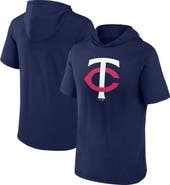 FANATICS Men's Fanatics Branded Navy Minnesota Twins Short Sleeve Hoodie T-Shirt