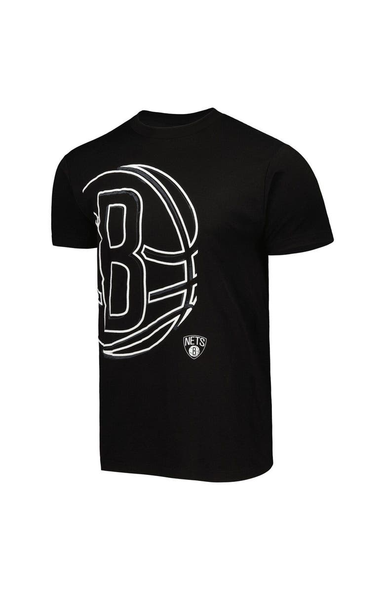 Stadium Essentials Unisex Stadium Essentials Black Brooklyn Nets Element Logo Pop T-Shirt, Alternate, color, Black