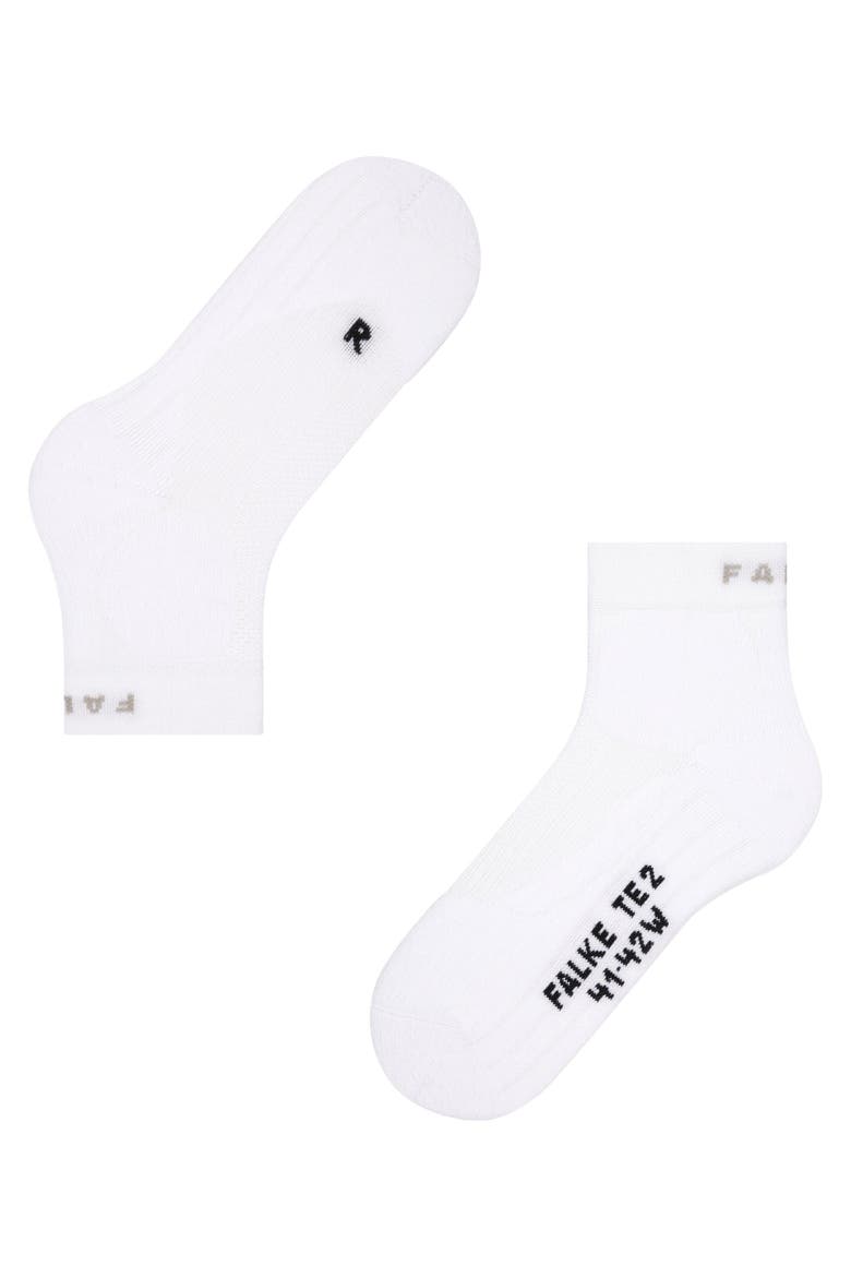 TE2 Tennis Socks for Hard Courts, Alternate, color, White
