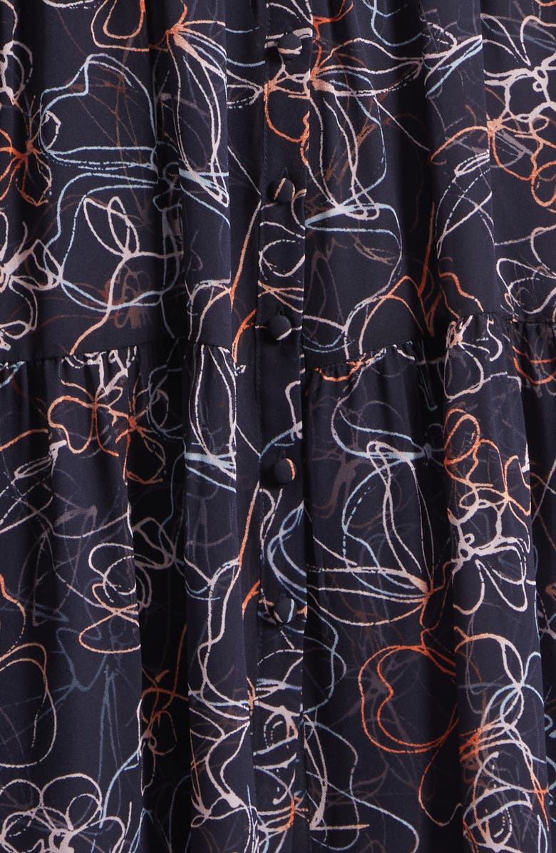 Cinq à Sept Reanna Malva Floral Print Minidress, Alternate, color, Navy Multi