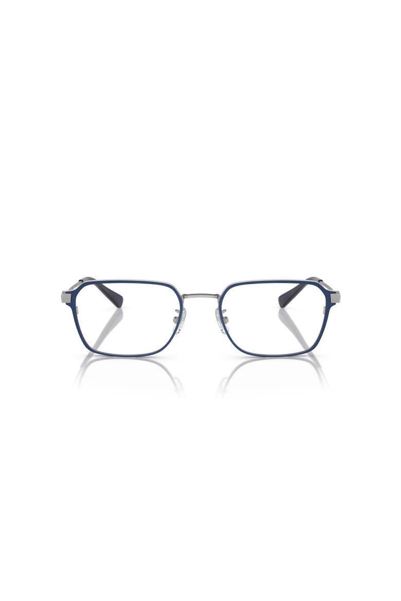 55mm Rectangle optical glasses, Alternate, color, Silver