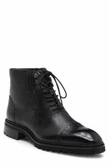 Camino Cap Toe Brogue Leather Boot