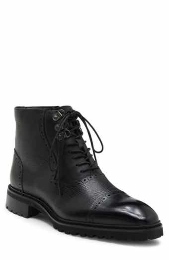 Camino Cap Toe Brogue Leather Boot