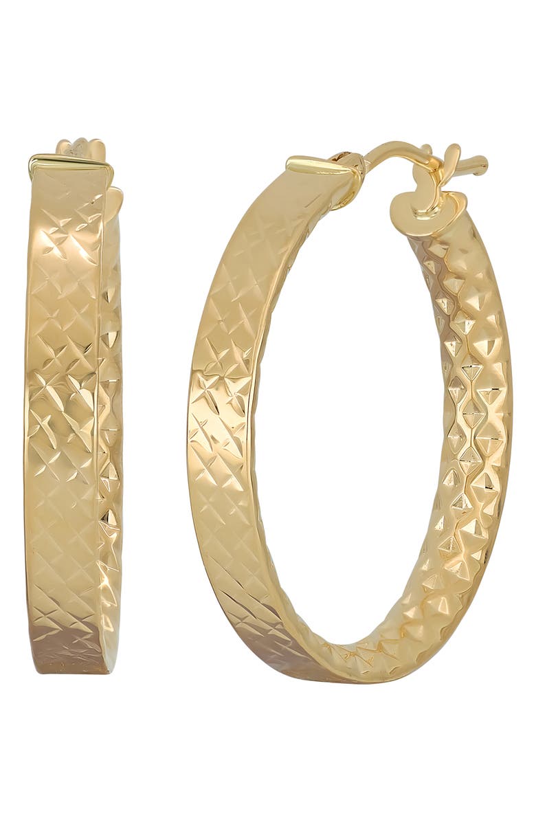 Bony Levy Liora 14K Gold Textured Hoop Earrings, Main, color, 