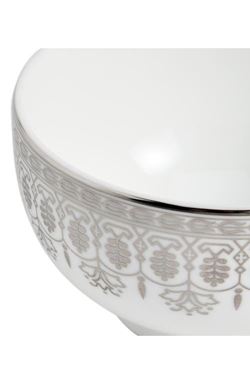 Wedgwood Silver Tonquin Bone China Bowl In Metallic