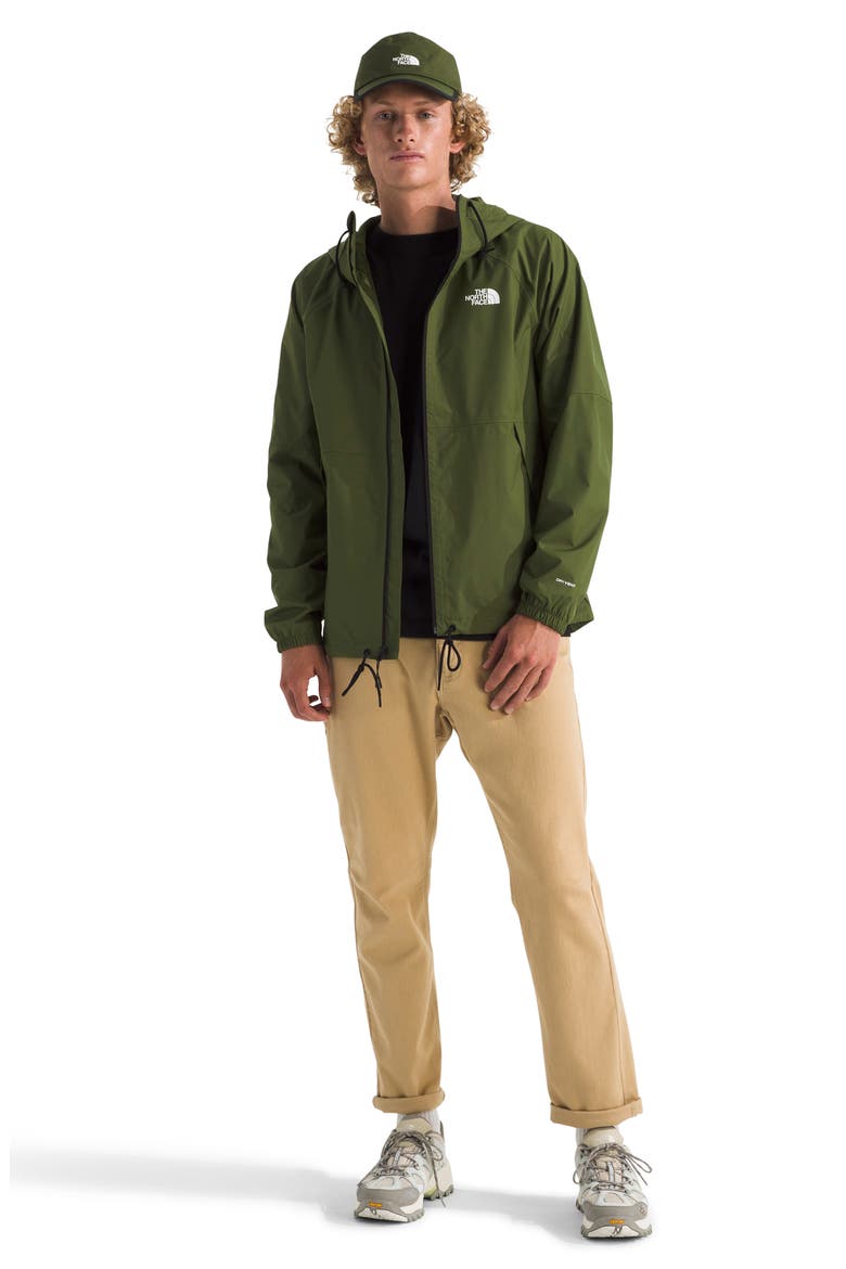 Antora Waterproof Rain Hoodie, Alternate, color, WOODLAND GREEN