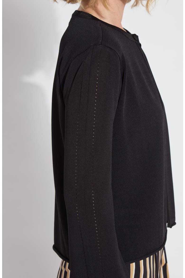 Allegra Knit Cardigan, Alternate, color, BLACK