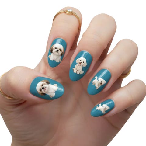 2-Pack Nail Polish Strips Paw-sitively Cute Set - 32ct
