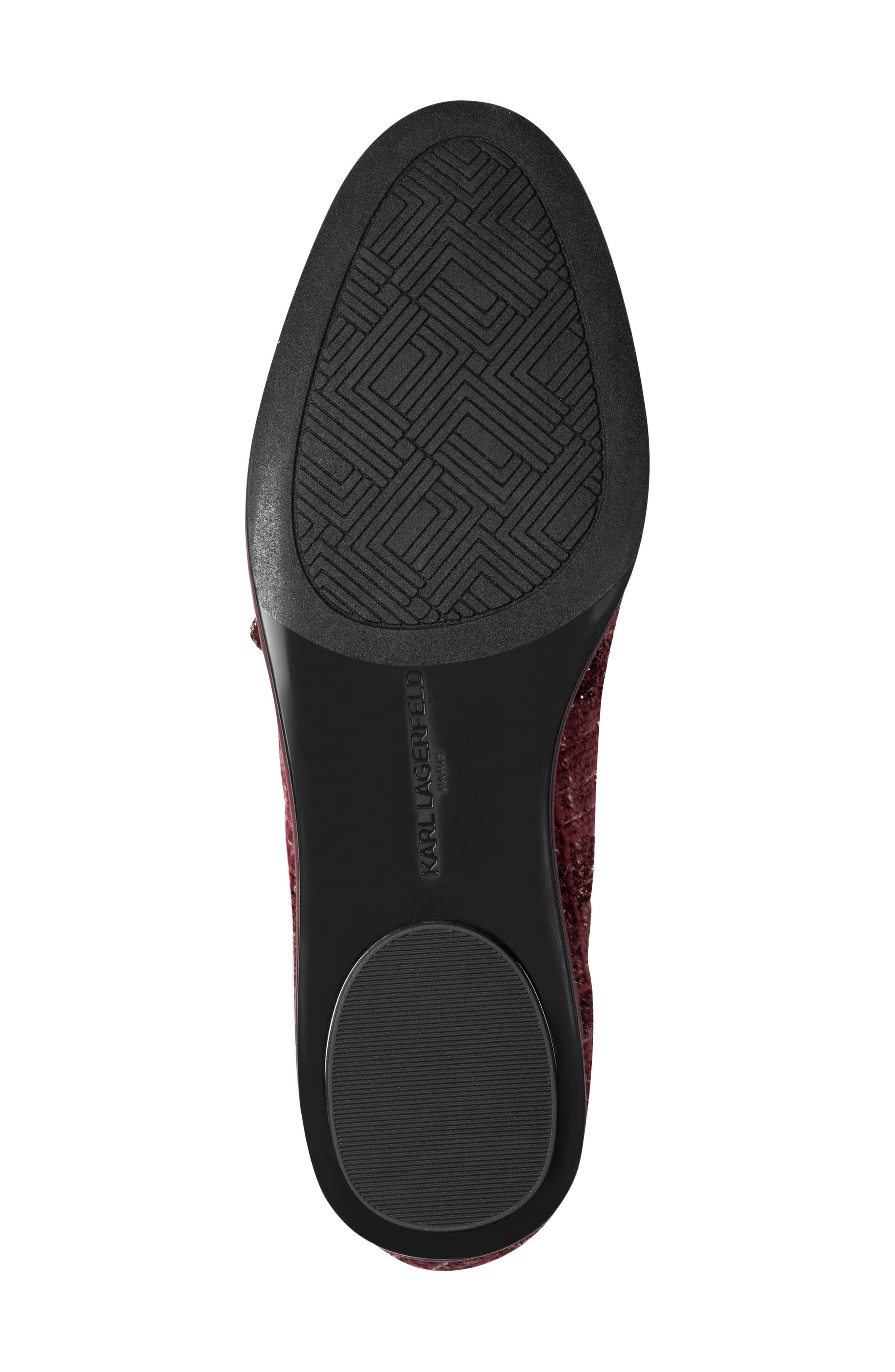 Vadelle Tweed Ballet Flat, Alternate, color, BURGUNDY