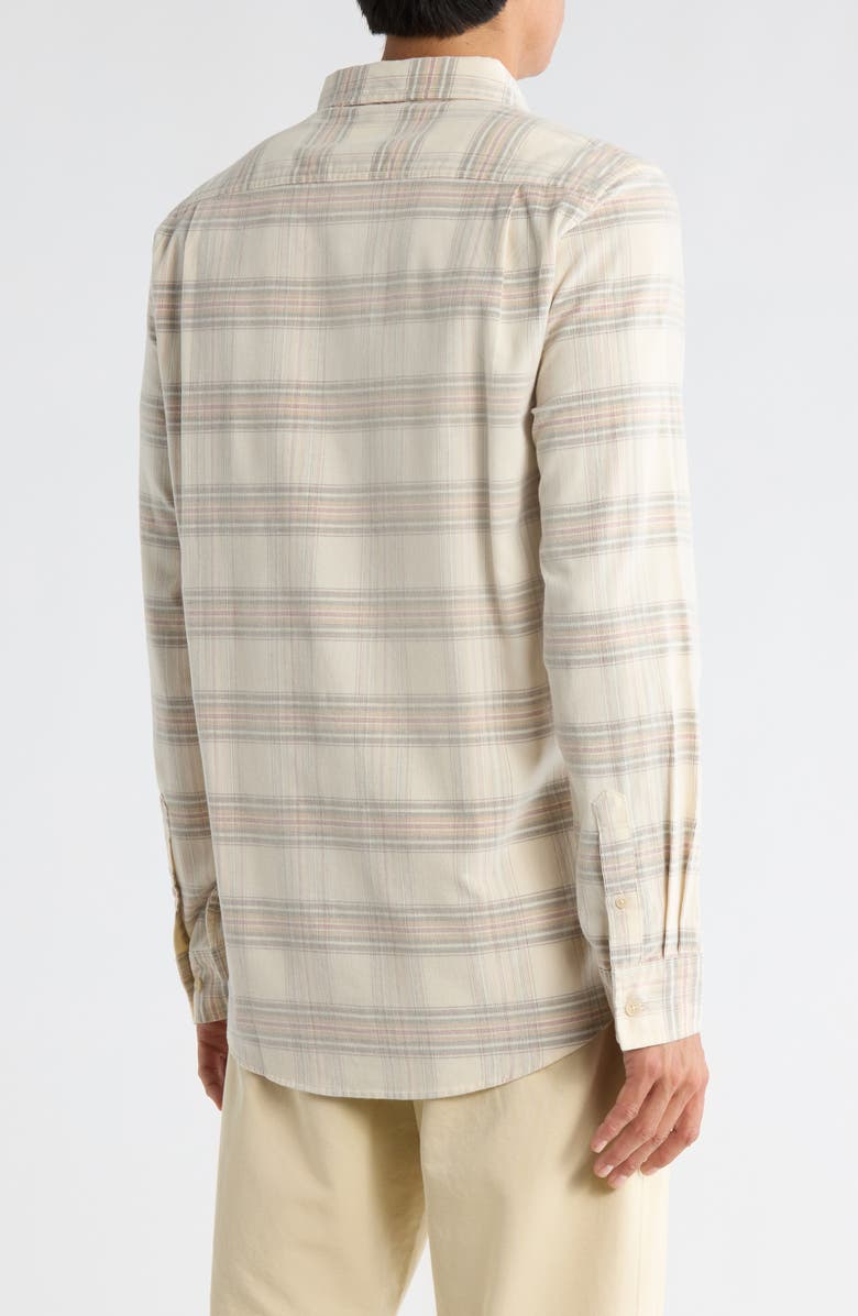 WEATHERPROOF VINTAGE Corduroy Plaid Button Up Shirt, Alternate, color, Wood Ash