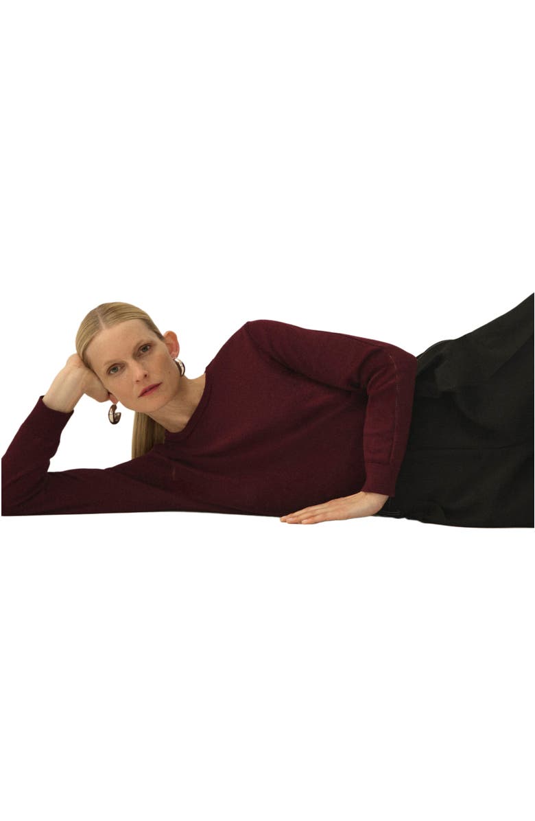 M.M.LaFleur Larissa Pointelle Sweater - Cotton Silk Knit, Alternate, color, 