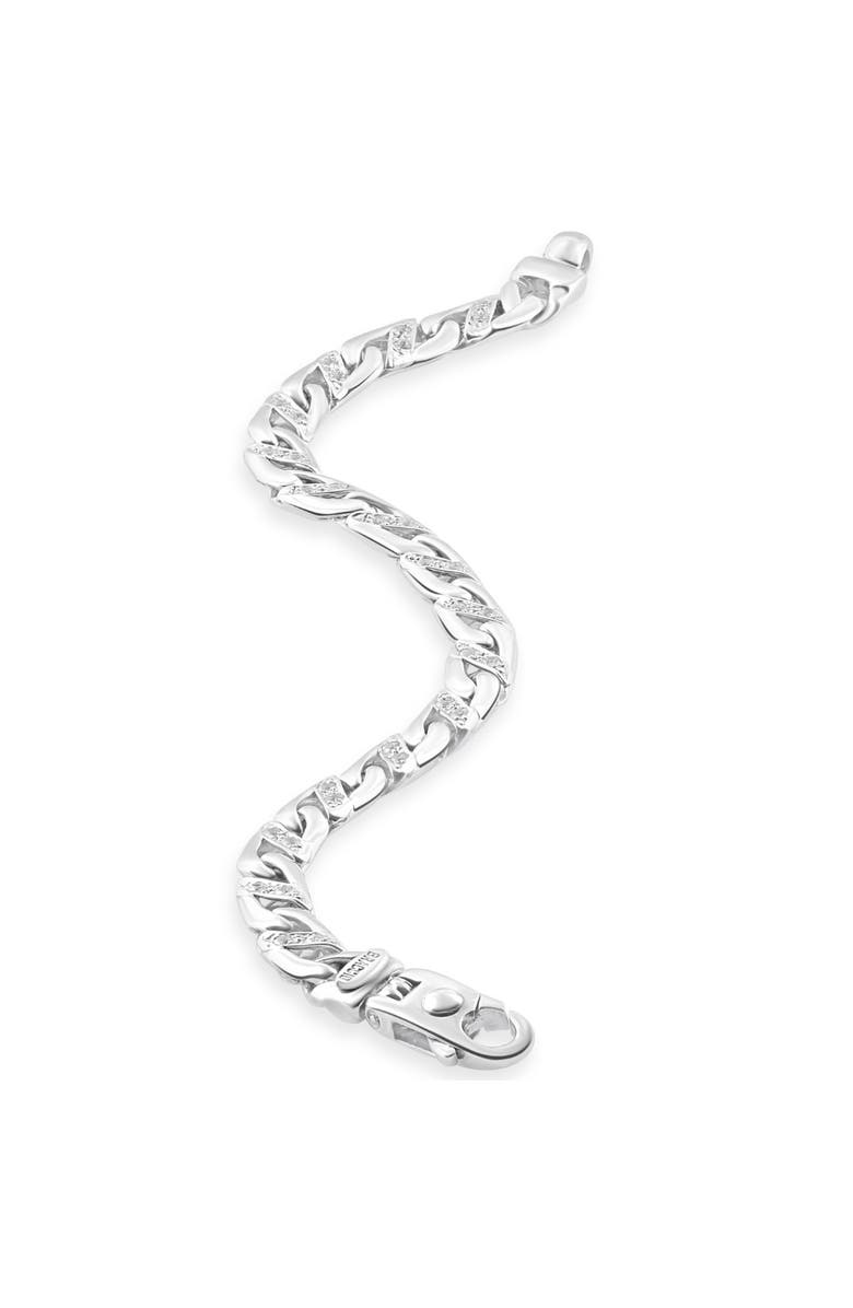 Bliss Diamond Men's Mariner 14k Gold (34gram) or Platinum (60gram) 7mm Link Bracelet 8.5", Alternate, color,