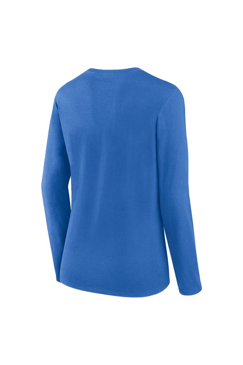 Women's Fanatics Branded Powder Blue Los Angeles Chargers Plus Size Foiled Play Long Sleeve T-Shirt, Alternate, color, Powder Blue