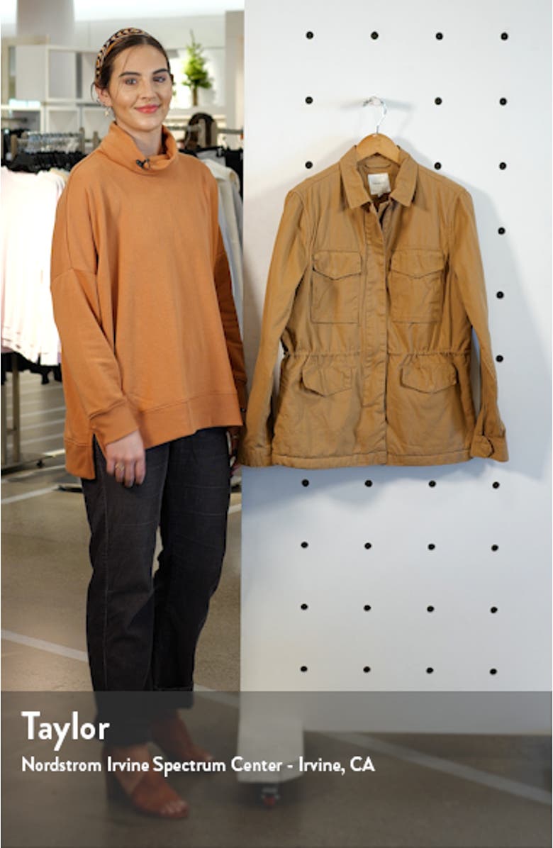 Faux Fur Lined Utility Jacket, sales video thumbnail