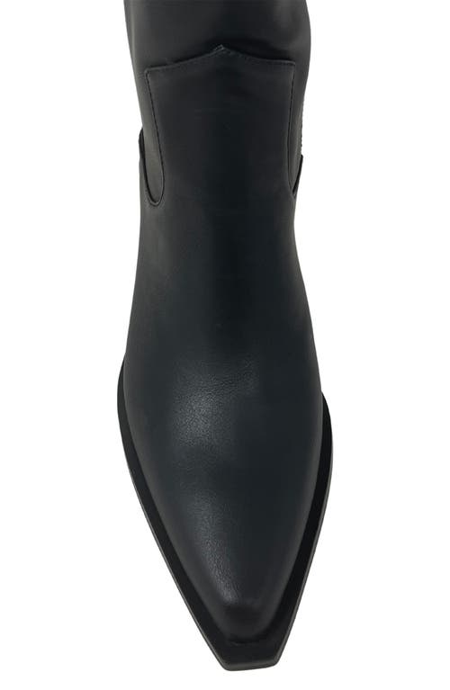Shushop Vienna Knee High Western Boot In Black