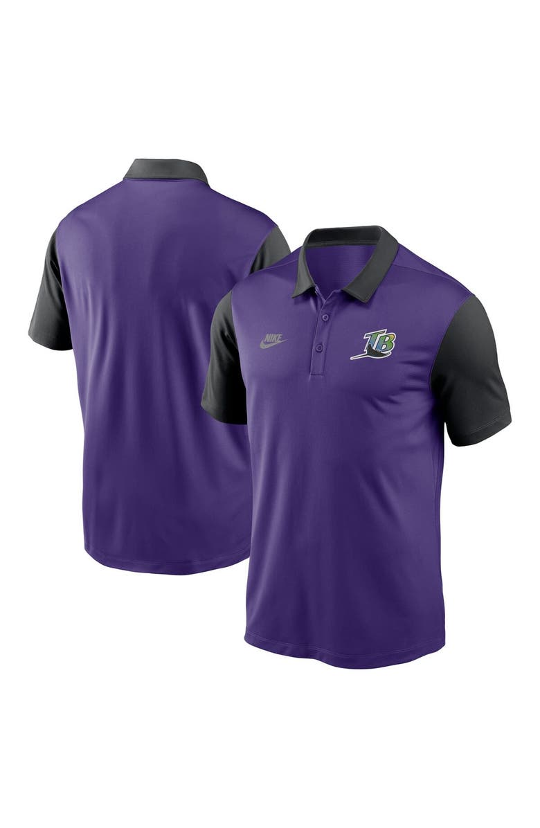 Nike Men's Nike Purple Tampa Bay Rays Franchise Cooperstown Collection Polo, Alternate, color, Purple