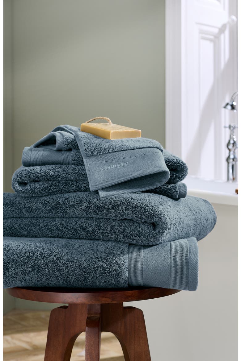 Signature Luxury 100% Turkish Cotton 8 Piece Towel Set, Alternate, color, Slate Blue