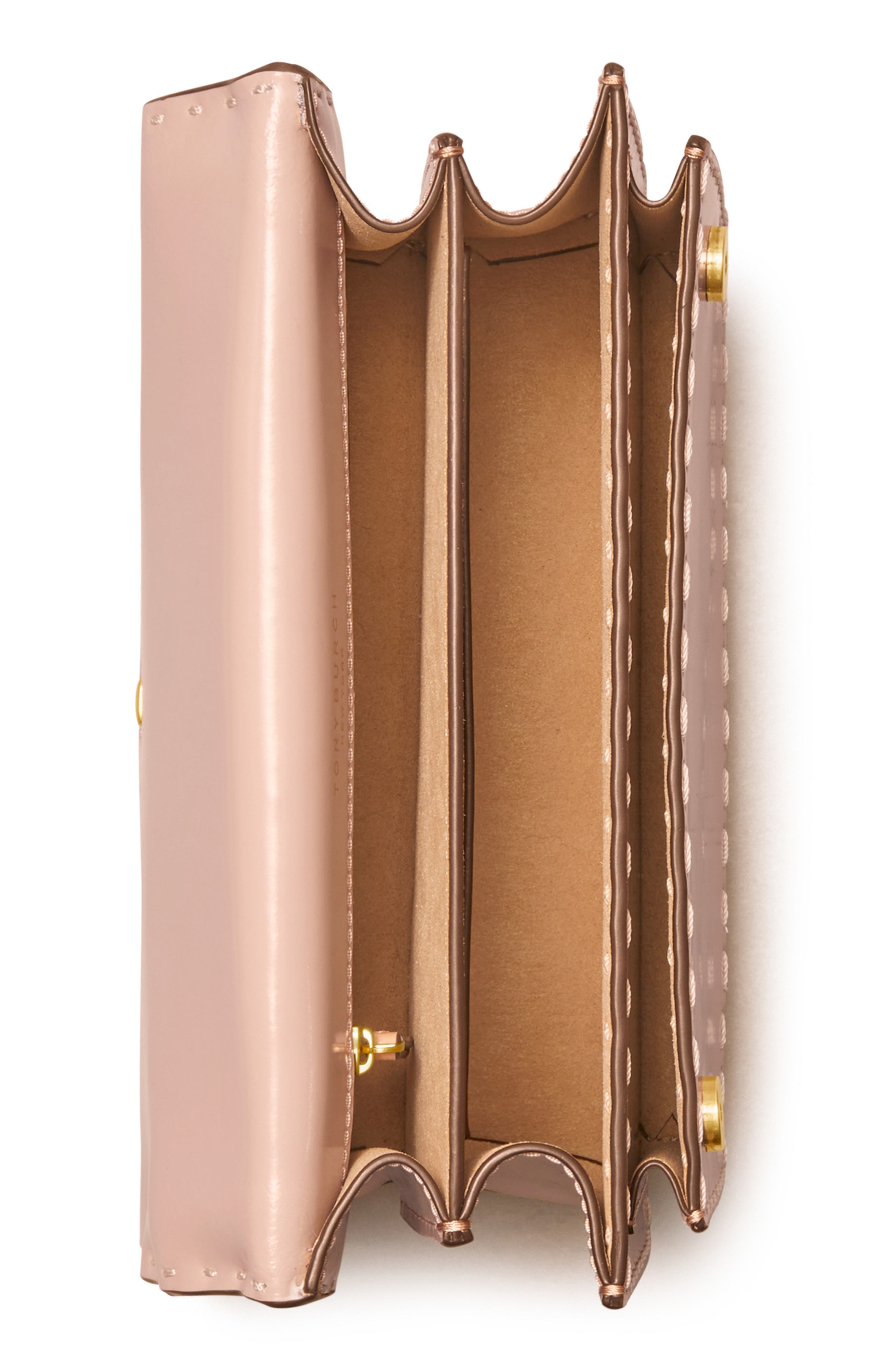 Tory Burch Small Miller Spazzolato Flap Shoulder Bag, Alternate, color, 